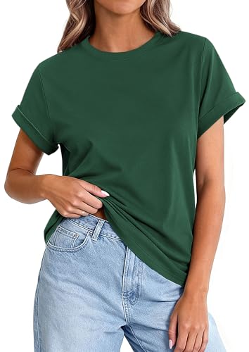 Image of PRETTYGARDEN Womens Summer Tops Short Sleeve Shirts