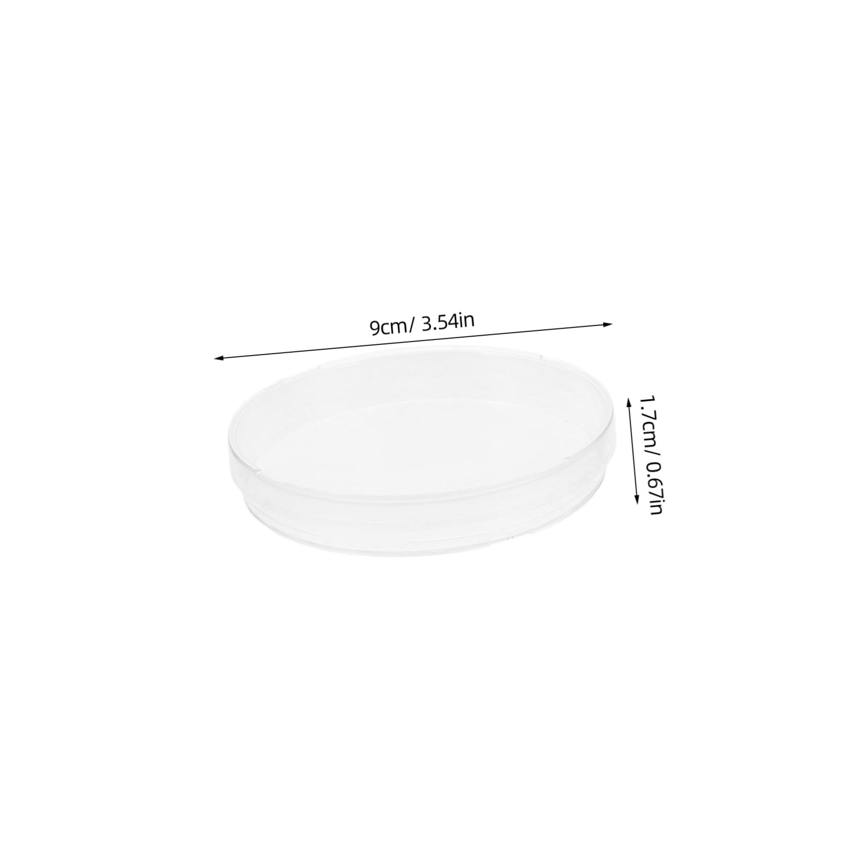Veemoon 20pcs Cell Culture Dishes Lids Laboratory Petri Dishes for Research Cell Tissue Culture