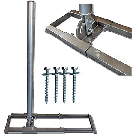 SAT LTE Dachsparrenhalter 120cm Mast Sparrenhalter Blei Ziegel Dach