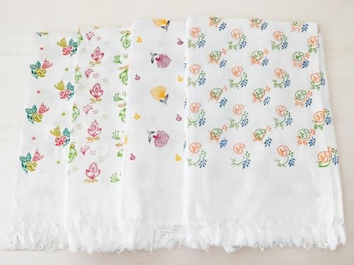 Image of Premium Large Cotton Bath Towel Pack of 4 | 76 cm x 152 cm (30 x 60 Inches) | Soft, Highly Absorbent & Quick Dry | Skin-Friendly Cotton Bath Towels for Men & Women