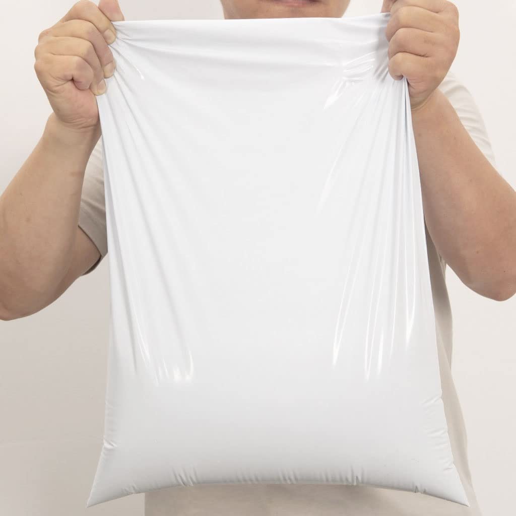 Torby wysyłkowe 100 szt., torby do przechowywania, białe torby kurierskie, torby pocztowe, samoprzylepne, plastikowe, kopertowe, opakowania(17X30)