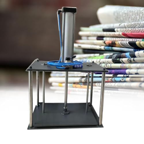 MegLob Pressa Per Carta Resistente, Pressa Pneumatica Per Rilegatura Di Libri, Appiattitrice in Acciaio Per Fatture Per Ufficio Di Livello Industriale, Pressione Da 500 Kg Per Libri, Facile Da Usare