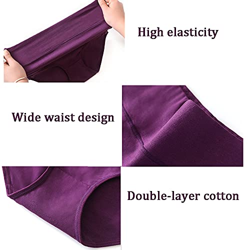 Culotte confortable en coton WENJUN taille haute pour le quotidien - 6