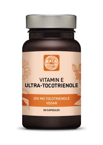 Kala Health Ultra Tocotrienol 200mg Vitamin E Vegan – alle 4 Tocotrienole – Alpha Tocotrienol + Beta Tocotrienol + Gamma Tocotrienol + Delta Tocotrienol - keine Tocopherole