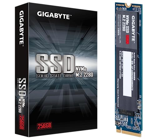 GIGABYTE NVME 256GB M.2 2280 PCIe Gen3 Internal Solid State Drive (GP-GSM2NE3256GNTD) For Rs. 2135 @ 79 %