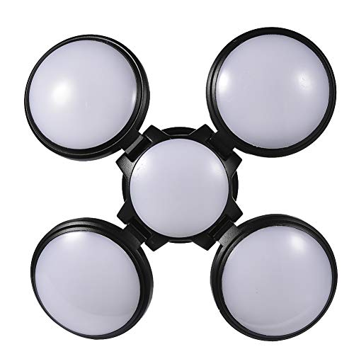 Viugreum 60W Deformable Led Garage Lights, Upgrade 4800Lm 6500K Garage Ceiling Lights, Adjustable Shop Lights With 5 Balls Football Light, Utility Led Garage Lighting (No Motion Activated) #TOP1