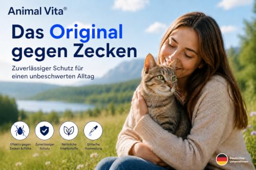 Animal Vita® Spot On Natürlicher Zeckenschutz für Katzen [6 Monate zuverlässiger Schutz] Natürliches Zeckenmittel für Katzen - Repellent… – Ansicht 4