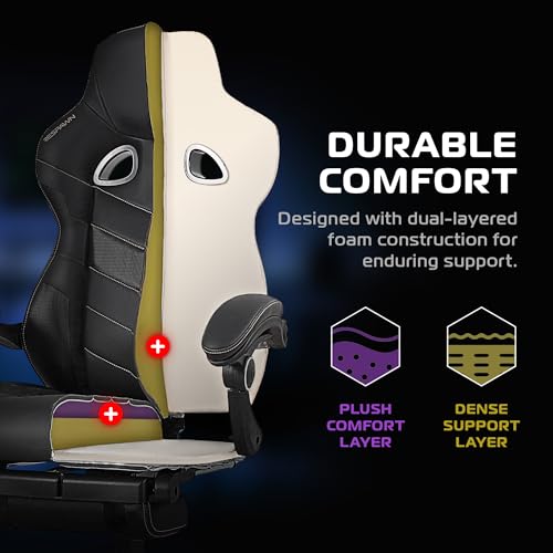 image for Respawn 110 Pro Ergonomic Gaming Chair with Footrest for Adults - Comf