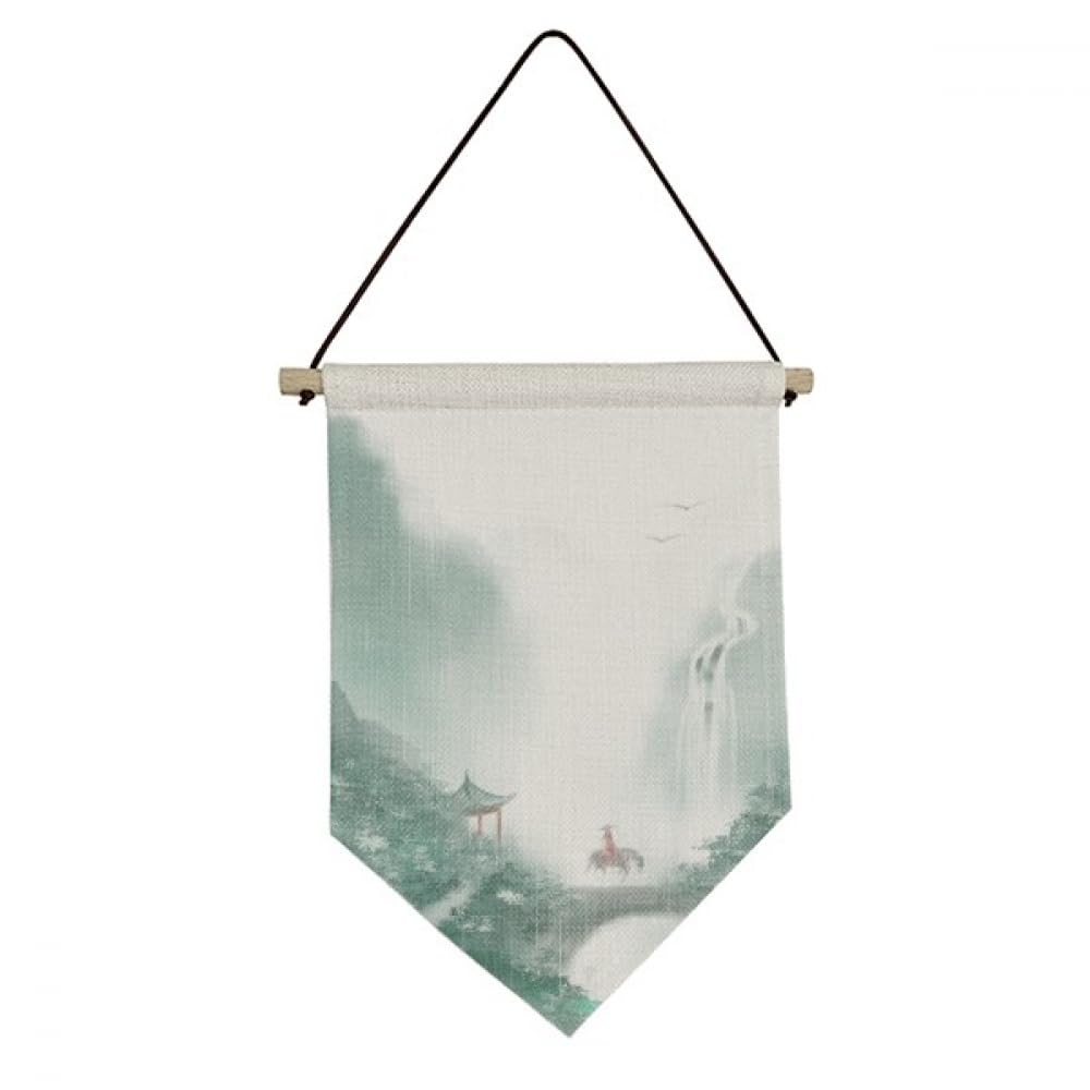 Drapeau chinois aquarelle bannière décorative murale toile