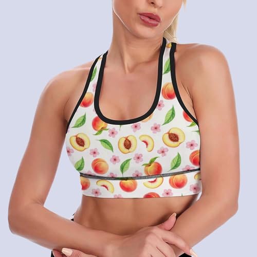 Image of Womens Comfortable Sports Bra Workout Tank Tops Racerback Fitness Gym Bra for Yoga Running