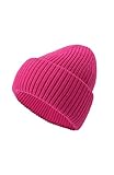 Kate Spade Women's Cuff Beanie, Stylish Hat & Fashion Accessory Cap for Women, Marker Pink, OS