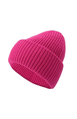 Kate Spade Women's Cuff Beanie, Stylish Hat & Fashion Accessory Cap for Women, Marker Pink, OS