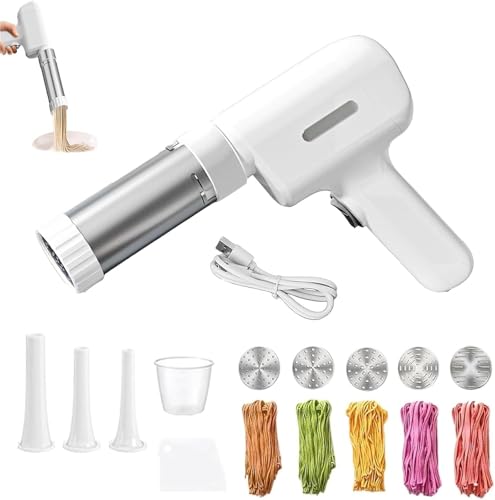 Idiyappam Maker Electric Automatic Idiyappam Handheld Electric Pasta Maker 5-in-1 Cordless Pasta Machine Suitable For Kitchen