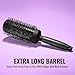 Ergo Ceramic Ionic Round Brush for Blow Out - Salon Quality Hair Brushes for Women - Roller Brush for Blow Drying, Wet and Dry Hair Styling, Volumizing Hair Care - ER53: 2