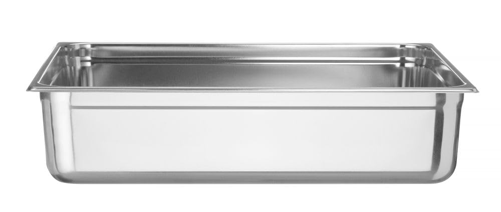 HENDI Contenitore Gastronorm, GN 2/1, resistenza termica -40 °C a 300 °C, compatibile con i forni a convezione, frigoriferi, bagno María, chafing dishes, 43L, 650x530x(H) 150mm, acciaio inox 18/10