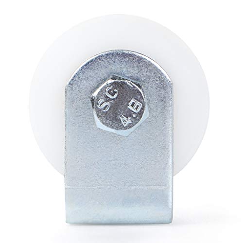 Skelang Slide Gate Guide Roller 3 Inches, Uhmw Hard Nylon Sliding Rolling Gates Guider With Post Welded Bracket, Heavy Duty Sealed Ball Bearing Side Roller Assembly, Pack Of 2 #TOP5