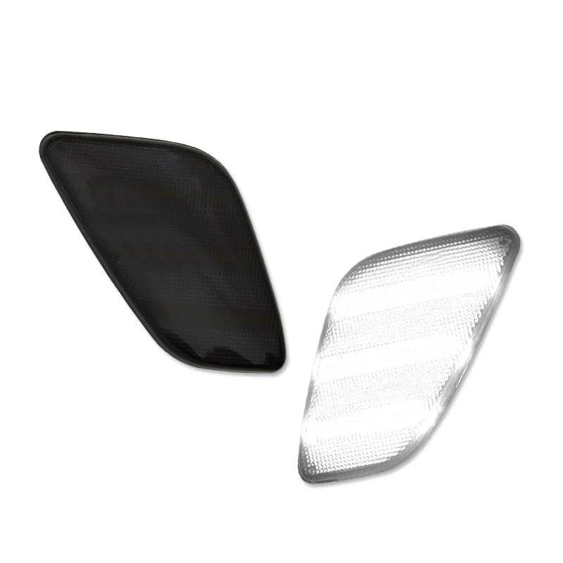 Générique Lampe De Clignotant Feux Latéraux Dynamiques LED Ambre Pour Jeep Pour Wrangler TJ 1997 – 2006 Clignotants Avant De Voiture 2 Pièces(Smoked B)