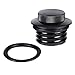 CICMOD Flush Pop Up Reservoir Gas Cap Vented Fuel Tank Screw for Harley Davidson Black