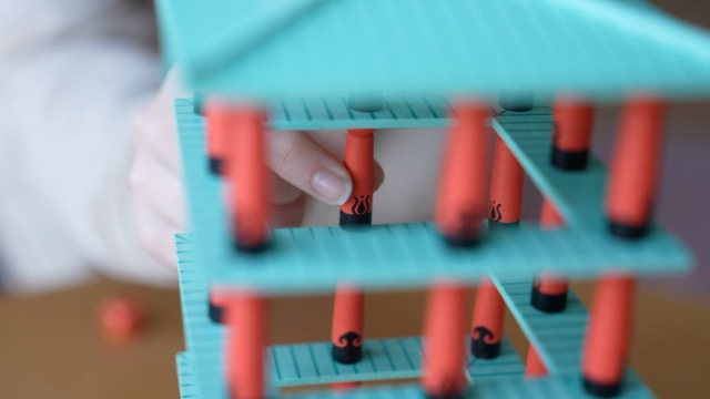 VAN バランスタワー ジェンガ Amazon | 日本育児 メガタワーブロック サイコロ付き ブロック