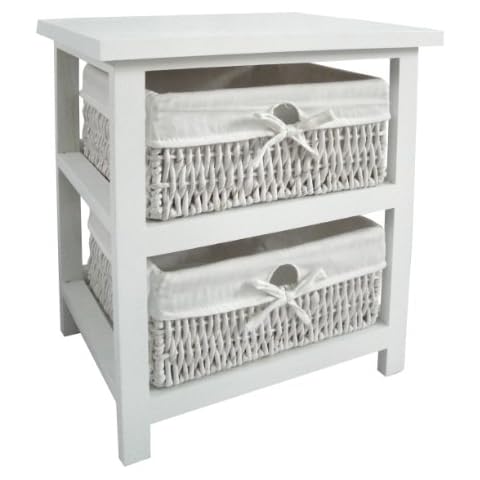 Premier Wooden Storage Unit with Baskets Cover