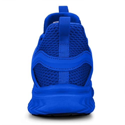 Abboos Women's Walking Shoes Memory Foam Comfortable Sports Shoes Gym Jogging Slip on Tennis Running Sneakers Sapphire Blue Size 5.5