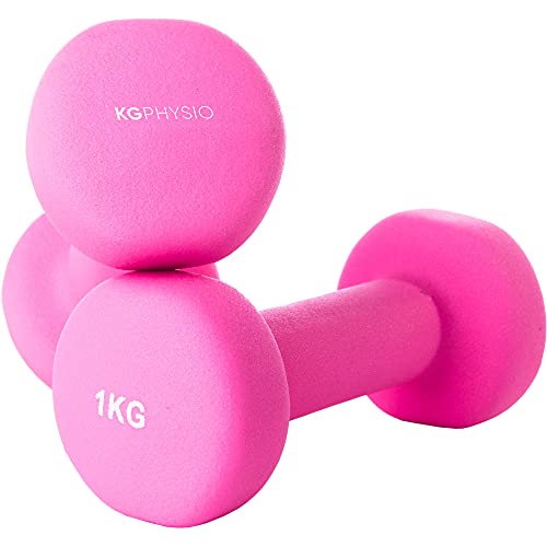 KG Physio Mancuernas De Neopreno De Calidad Profesional Juego De 2 Pesas (2 x...