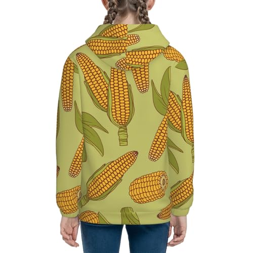 Corn Kids Pullover Hoodies Boys Sweatshirts Girls Athletic Clothes with Pocket4