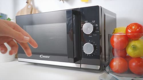 Candy-New-Timeless-CMG20TNMB-Microondas-con-Grill-20L-1200W-6-Niveles-de-Potencia-3-Programas-Combinados-Alerta-Acustica-Fin-Coccion-Plato-245CM-Grill-Rack-Apertura-Izquierda-App-hOn-Negro