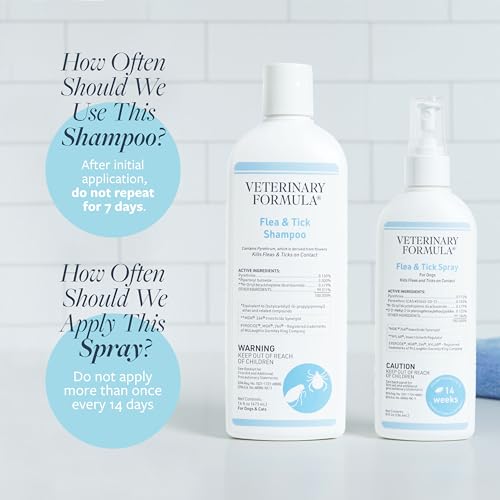 Image of Veterinary Formula Flea & Tick Bundle, 16 oz Shampoo + 8 oz Spray for Dogs (Pack of 6)