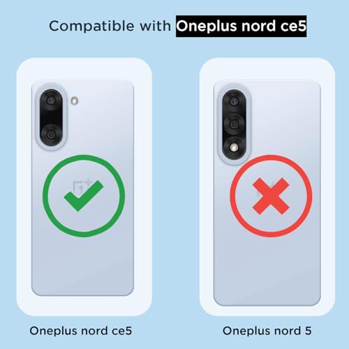 Image of Pikkme Back Cover for OnePlus Nord Ce 5 5G PC + TPU Clear Transparent Raised Edges Shockproof Protective Phone Bumper Case(Transparent)