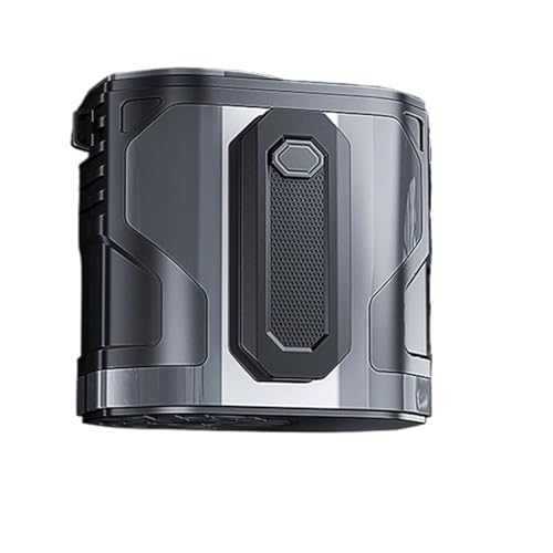 Ventilador de cintura para trabajo al aire libre y camping con batería USB recargable gris