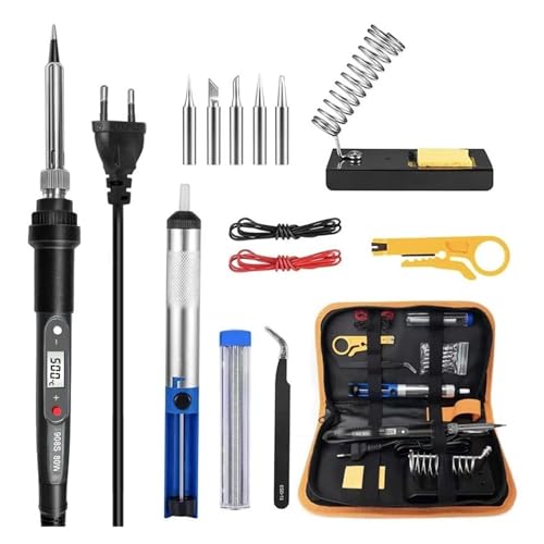 電気はんだごて ポータブル溶接修理作業用の温度調節機能とディスプレイを備えたはんだごてキット 急速加熱