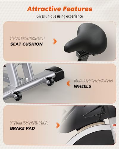 Yosuda Indoor Cycling Bike Stationary Bike - 2023 Version-Cycle Bike With Ipad Mount & Comfortable Seat Cushion #TOP6