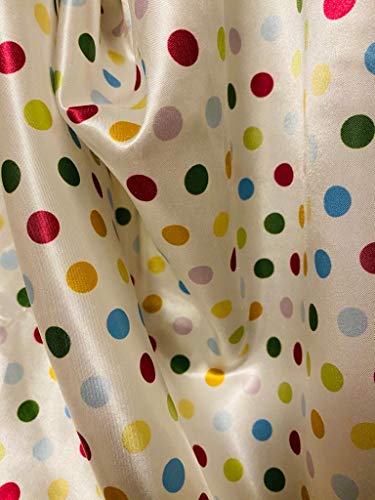 Image of Satin Crib Fitted Sheet for Baby, Girls, Boys, Toddler Bed,daybed to retain Hair Moisture (Polkadots Size 52 x 28 inches)