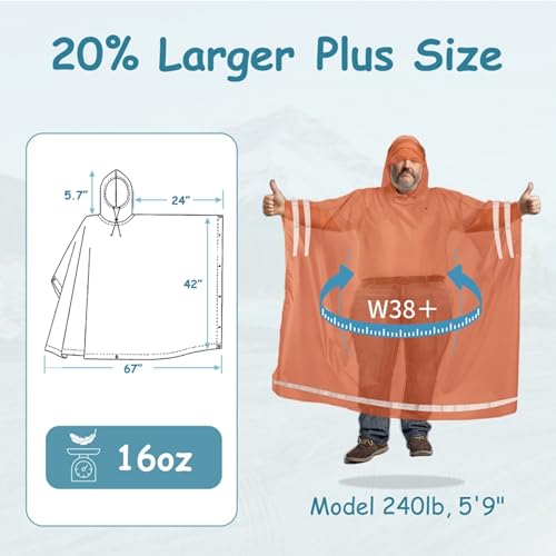 Poncho de pluie élégant aux finitions de haute qualité - 2
