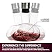Modern Innovations Red Wine Decanter with Aerator Lid, Best Wine Decanter Gift Kit for Wine Lovers, Double Decanter Set for Wine, Wine Breather Carafe Decanter, Aerating Decanter, Glass Wine Saver