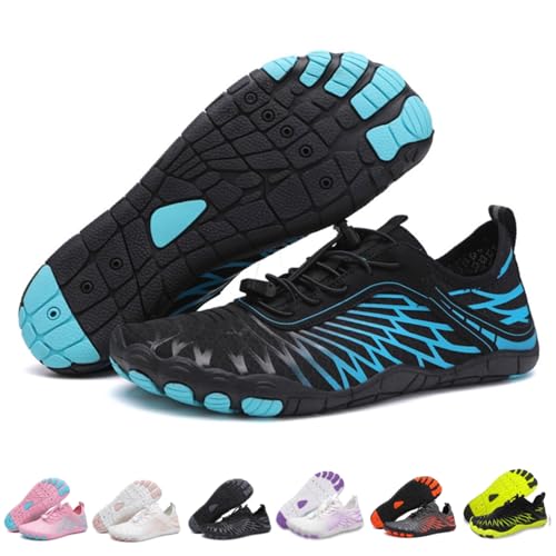 Image of Hike Barefoot Shoes for Women Men with Wide Toe Box, Healthy & Non-Slip Breathable Barefoot Water Shoes Beach Pool Aqua Swim Surf Hiking Walking Shoes