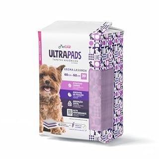 Tapete Higiênico Premium para cães Petlike Ultrapads Aroma Lavanda 60cmx60cm 30 unid.