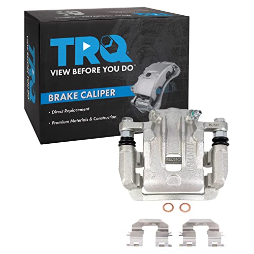Image of TRQ Rear Right Brake Caliper w /Bracket Passenger Side | For 2012-2017 Hyundai Azera 2011-2016 Kia Optima