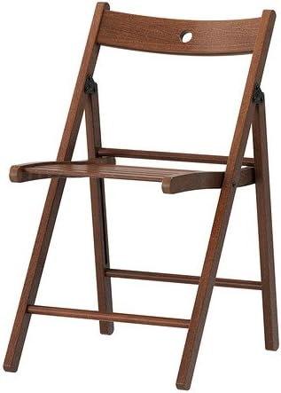 Solid Wood Folding Chairs, Indoor Outdoor Banquet Folding Chair Seating (Brown)
