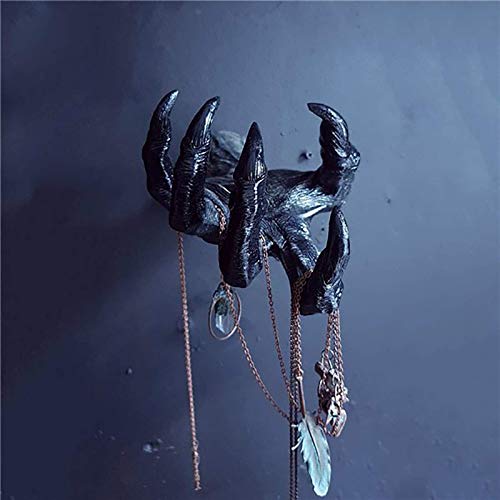 DYFCNP Witch's Demon Hand Wall Hanging Statues,Gothic Decor Wall Art Decorations,Witch Decor Aesthetic Art Sculpture,Resin Retro Witch Hand for Living Room, Room or Outdoor (Black)