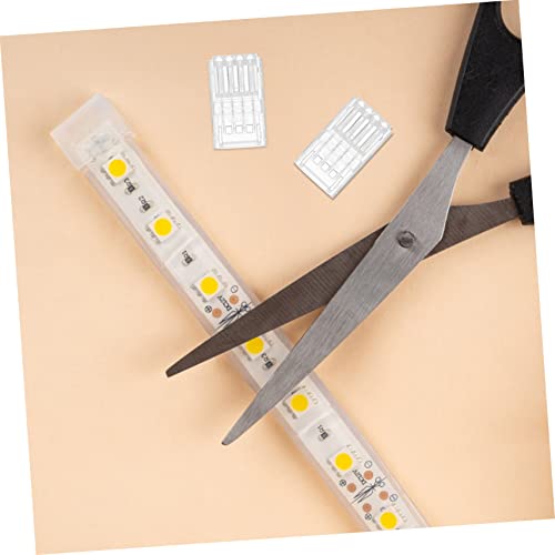 Veemoon 10 Peças Conector De Tira De Luz LED Barra De Luz Conector De Tira LED Iluminação Srip Conec