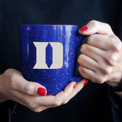 Rico Industries NCAA Duke Blue Devils Standard Royal Blue 16 oz Team Color Laser Engraved Speckled Ceramic Coffee Mug by Rico Industries - Image 4