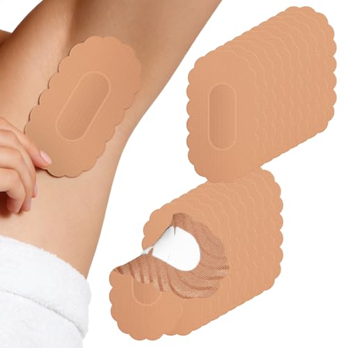 Achselpads Damen Herren Schweißpolster(Eingebaute Saugfähige Baumwollpads) 20 Stücke Achselpads Damen Achsel Schweißpolster Schweißfeste Einweg Unterarm Pads Unisex Unsichtbare Pads