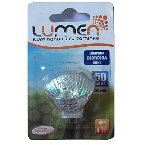 LÂMPADA DICROICA 50W 220V 38G MR11 2700K GU4 LUMEN