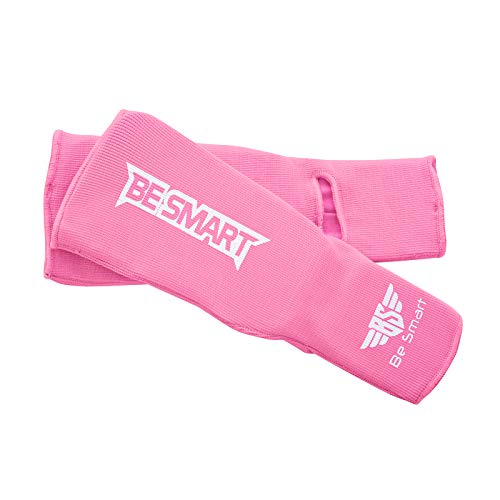 Kids Shin Instep Pads MMA Leg Foot Guards Muay Thai Kick Boxing Guard Protector (Pink, XXXS (3 to 8 Years)) - Thumbnail 5