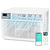 ACHAZEL WiFi Enabled 12,000 BTU Window Air Conditioner, Smart Window AC Unit with Remote, Energy Saving AC with Washable Filter for Home, Cools up to 550 Sq. Ft