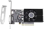 GT 1030 4GB DDR4 Graphics Card, 64 Bit PC Gaming Video Card Half Height GPU with HD Multimedia Interface DVI D Dual Monitor Support, for Computer