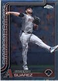 2025 Topps Chrome #48 Eugenio Suarez Arizona Diamondbacks Official Baseball Card in Raw (NM or Better) Condition