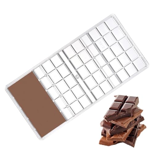 Molde de barra de chocolate grueso - molde de caramelo acrílico pesado, molde profundo con cavidades | Suministros de pastelería para hornear para bombones Chocolates hechos a mano